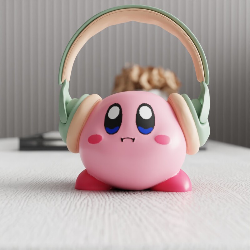 Headphone Stand Desk - Support pour casque MSKA Kirby, figurine